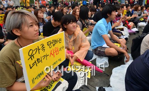 [포토]세월호 특별법 제정 촉구 요구하는 학생들