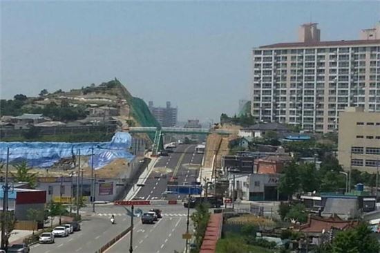 목포시 옛 서남방송국~본옥동 도로 5일 임시개통