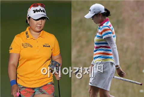 LPGA투어 떠나는 장정(왼쪽)과 한희원. 사진=Getty images/멀티비츠 