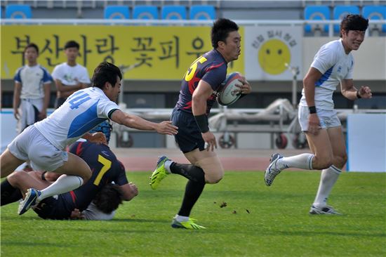 '부상 투혼' 男 럭비 김성수…"11년을 기다렸다"