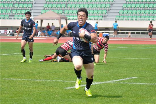 '부상 투혼' 男 럭비 김성수…"11년을 기다렸다"