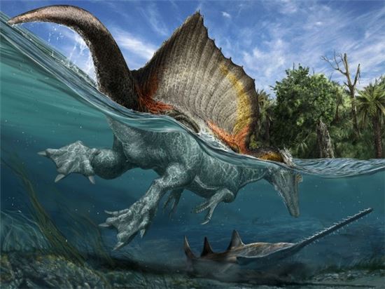 수영하는 유일한 공룡…스피노사우루스