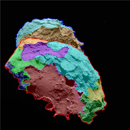 다양한 모습 지닌 혜성…로제타 첫 지도 완성