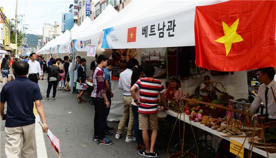 '외국인축제' 행사장 모습.