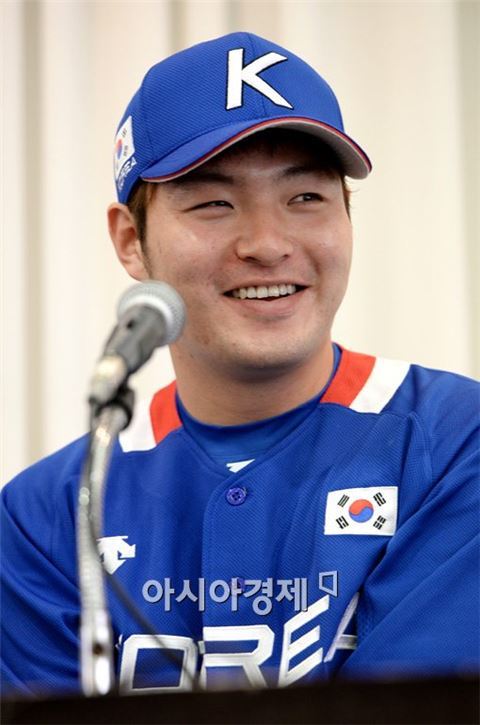 [포토]박병호,'이번 대표팀의 주장입니다'