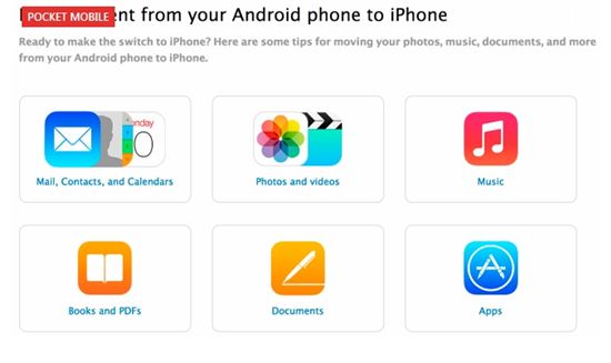 애플, '안드로이드→아이폰' 이동 가이드 페이지 개설