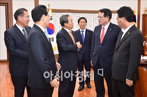 [포토]국회의장 찾아간 새정치민주연합