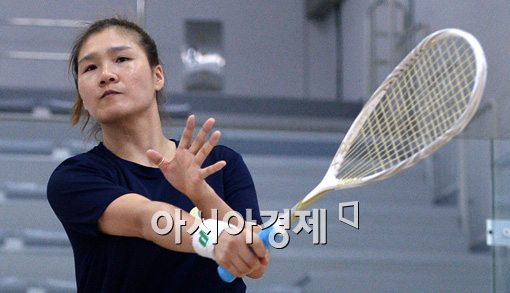 [포토]박은옥,'아시안게임 금빛 영광을 향해'