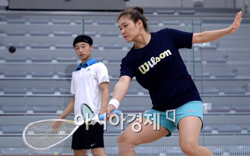 [포토]박은옥,'아시안게임 금빛 영광을 향해'
