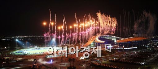 [포토]'화려한 쇼', 2014 인천 아시아경기대회 개막