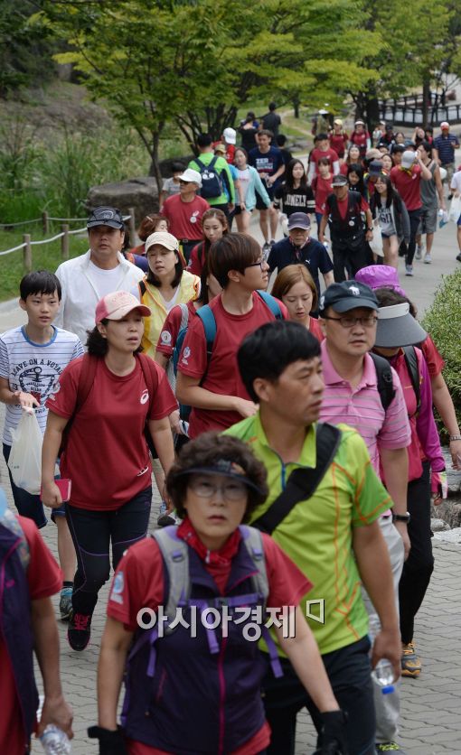 [포토]서울국제걷기대회, 힘차게 걷는 시민들