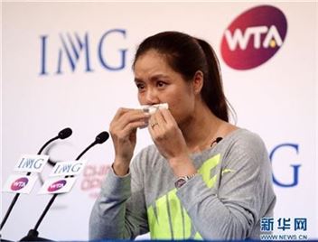 중국 테니스 스타 리나. 사진출처: 신화통신