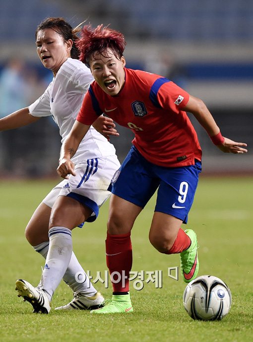 [포토]정설빈,'날 막을 수 없어'
