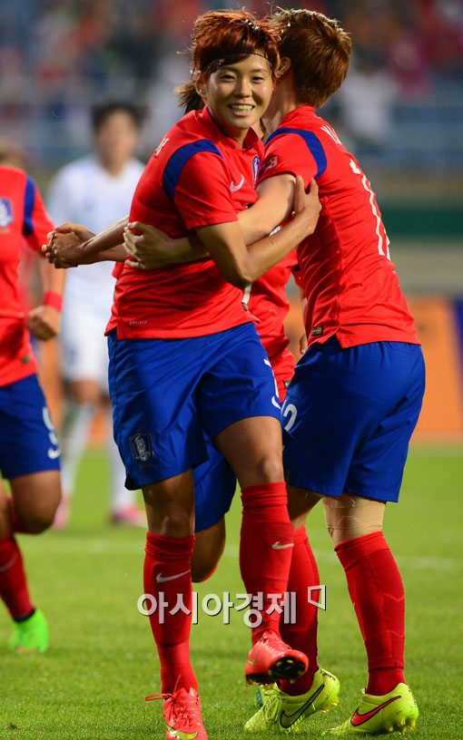 [포토]전가을 '내가 넣었어' 