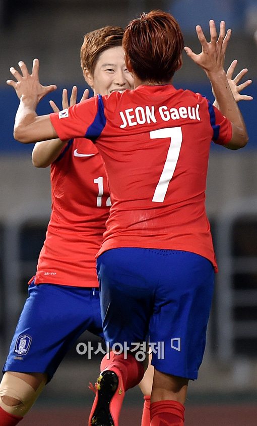 [포토]유아영,'어시스트 좋았지?'