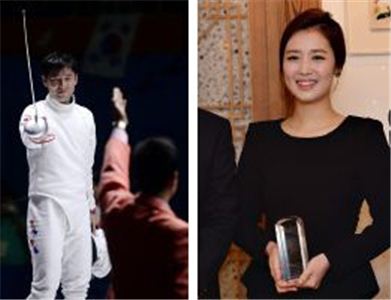 '에페2관왕' 정진선, 가애란 아나운서 金에너지…"차 한잔 하고파"