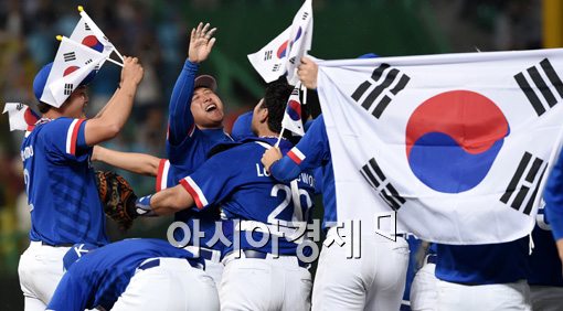 [포토]황재균,'금메달이다!'