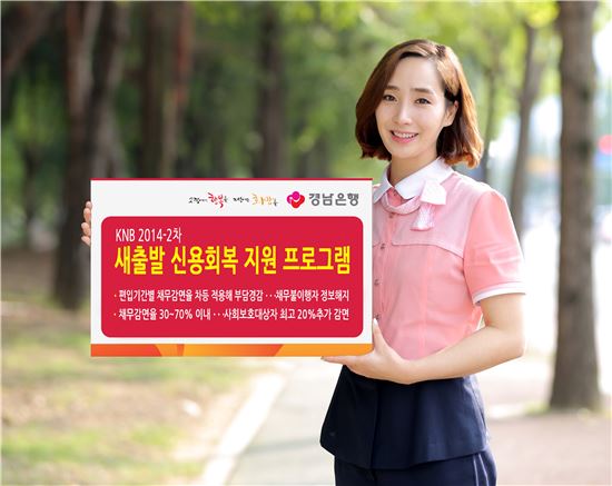 경남은행, '신용회복 지원 프로그램' 시행