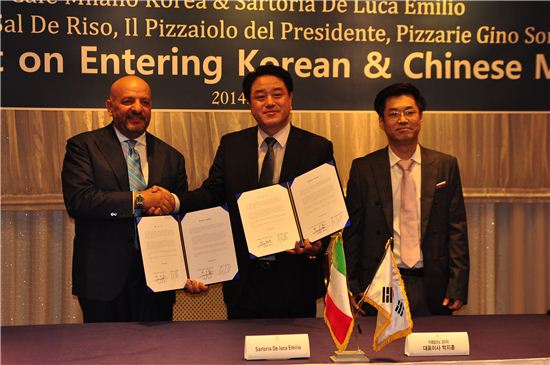 카페밀라노코리아, 이태리 고급 레스토랑 한국 유치