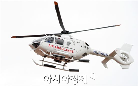 목포한국병원 응급의료전용헬기 3년동안 600회 운항