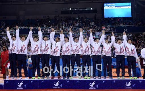 [포토]아시아 정상에 오른 男 농구대표팀