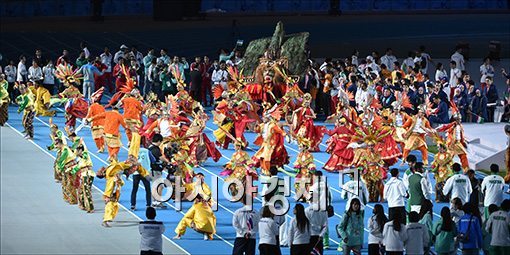 [포토]차기 개최국 인도네시아의 전통공연