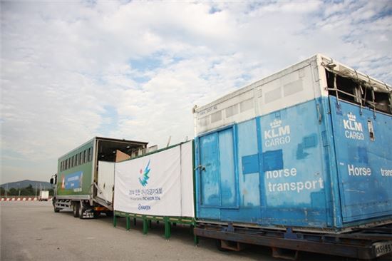 한진, 아시안게임 물자 '8000여톤' 운송