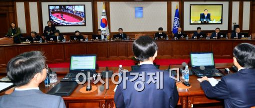 [포토]서울-세종청사 간 영상국무회의