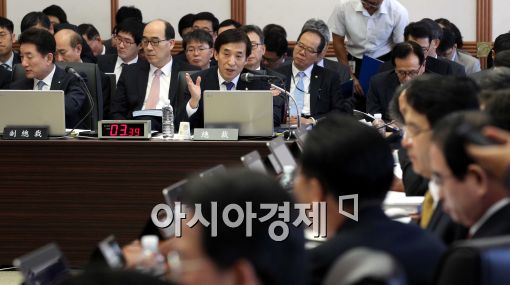 [포토]긴장감 속 한국은행 국정감사