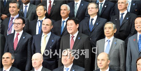 [포토]G20 재무장관회의 참석한 최경환