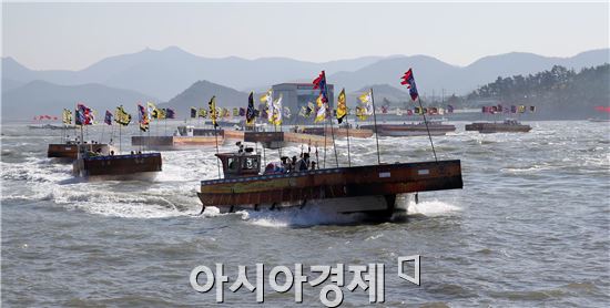 [명량대첩 화보]불멸의 이순신, 417년 전 명량대첩  재현 ~