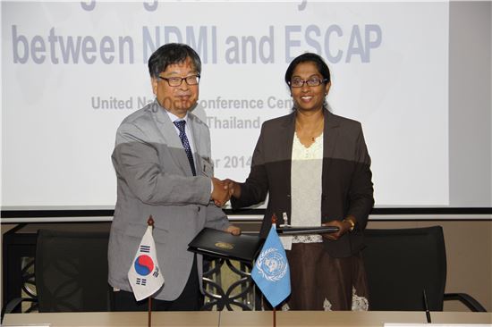 국립재난안전연구원-UNESCAP 전략적파트너십 협약 체결