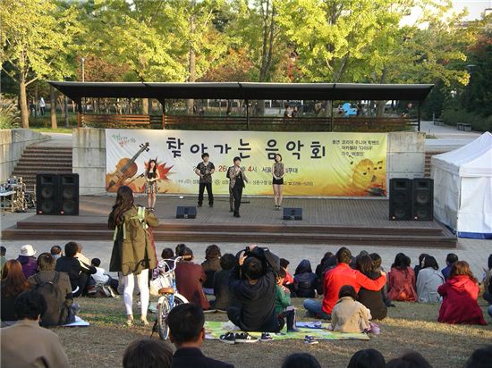 이번 일요일 오후 서울숲 음악에 물들다