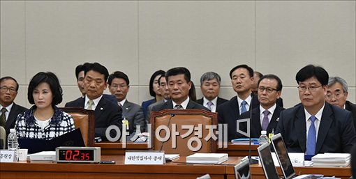 [포토]피감 기관장 없는 국정감사
