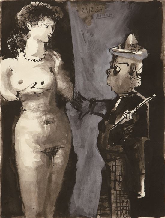 파블로 피카소, 'Clown et Femme Nue' 