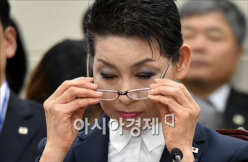 [포토]안경쓰는 김성주 한적 총재