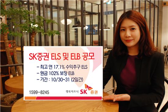 SK證, 年 최고 17.1% 수익추구 ELS 등 2종 공모