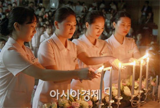 호남대학교 간호학과(학과장 유혜숙) ‘제 8회 나이팅게일 선서식’이 30일 오후  광산캠퍼스 상하관 소강당에서 열렸다.  
