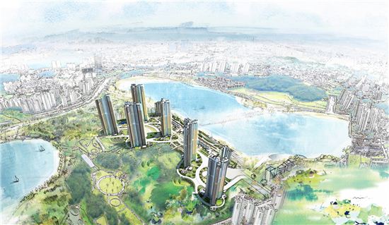 프리미엄 아파트 옆엔 대형 공원이? '힐스테이트 광교'눈길