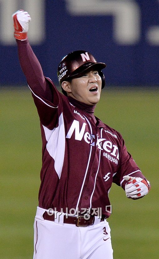 [김현민의 포토리포트] 김민성, 신기록의 순간