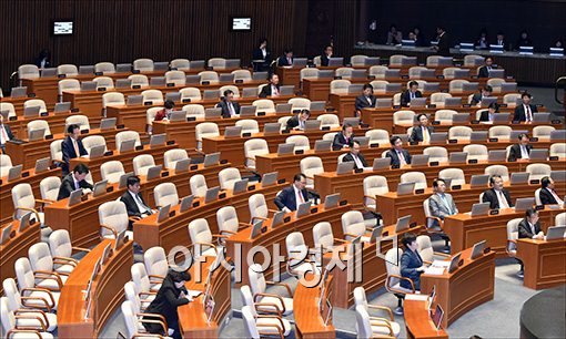 [포토]점심시간 직후의 국회 본회의장