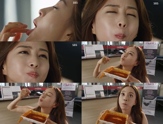 '미녀의 탄생' 한예슬, 섹시한 '김떡순 먹방' 눈길…"먹는 모습도 예뻐"