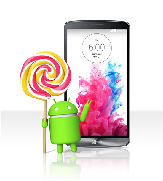 LG G3, '롤리팝' 먹는다…제조사 첫 업그레이드