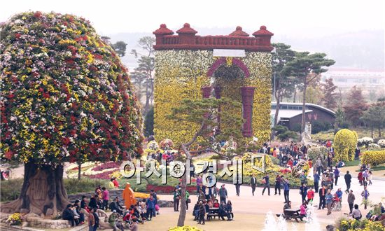 함평국화축제장, 엑스포공원 11월 말까지 유료 개방