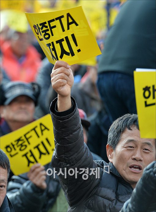 [포토]'농민들은 FTA를 반대합니다"