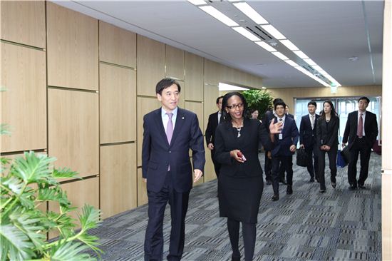 [포토]이주열 총재, 세계은행 한국사무소 방문