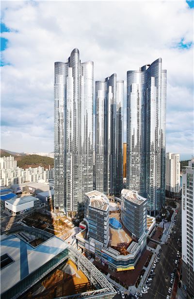 해운대 두산위브더제니스 전경