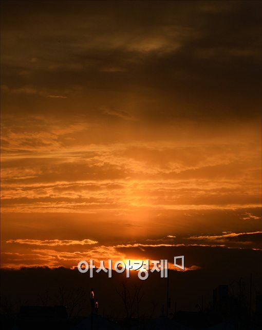 [포토]불 타는 서울하늘