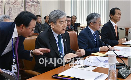 [포토]보고 받는 조양호 회장