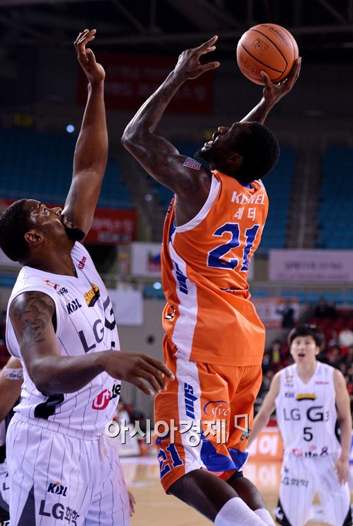 [포토]레더, '메시, 농구는 내가 낫지'